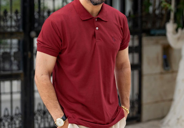 تعمیر تیشرت سه دکمه مردانه