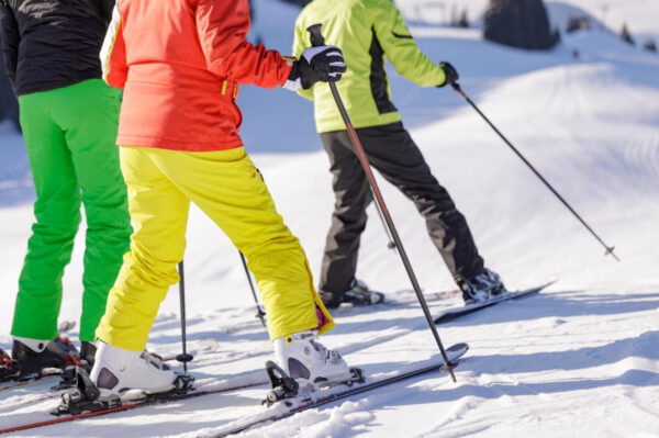 Specialized repairs of ski clothing